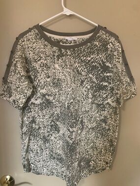 Jane + Delancey Women's Short Sleeve Blouse Top Size M